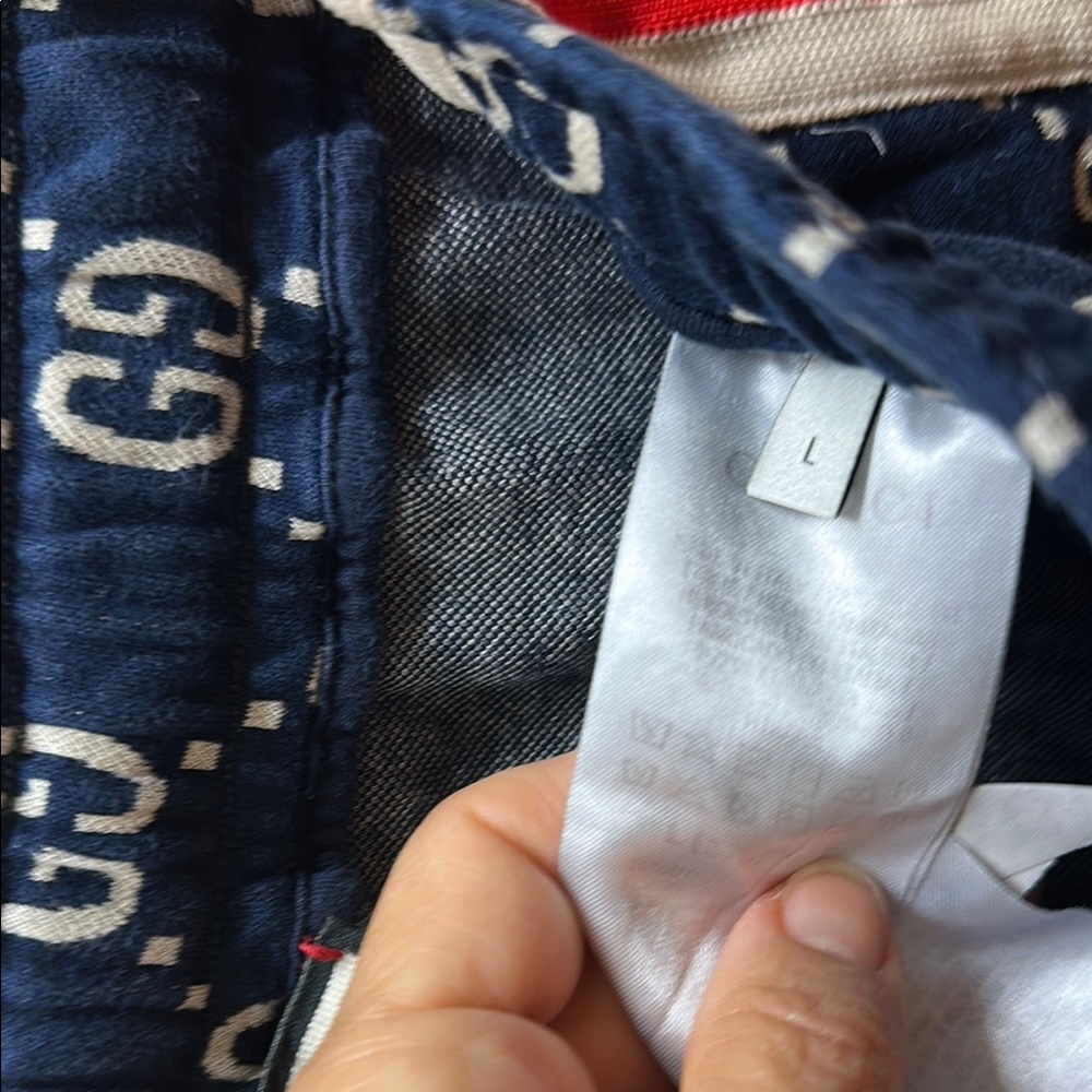 Gucci Dark Blue GG Patterned Shorts med- large - Picture 6 of 13